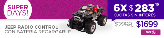 Half Banner JEEP RADIO CONTROL CON BATERIA RECARGABLE