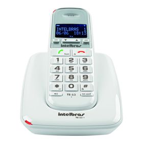 Teléfono Inalámbrico Intelbras TS63 Blanco