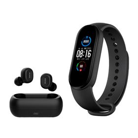 Xiaomi Mi Smart Band 5 Reloj Deportivo + Auriculares Qcy T1c