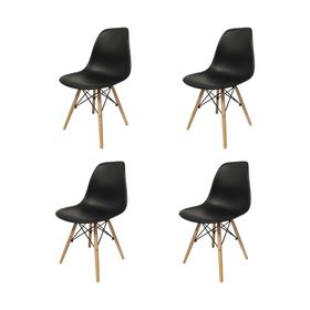 set-de-sillas-de-plastico-y-madera-negro-eames-4-u-50016439