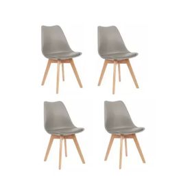 set-de-sillas-con-almohadon-de-plastico-y-madera-gris-claro-tulip-4-u-50014638
