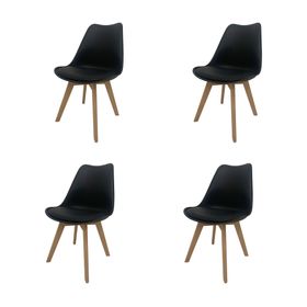 set-de-sillas-con-almohadon-de-plastico-y-madera-negro-tulip-4-u-50014646