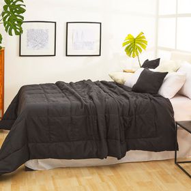 cubrecama-oro-2-1-2-plazas-liso-negro-990017817