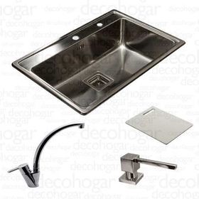 bacha-cocina-johnson-quadra-max-q71-ad-dispenser-cubo-tabla-grif-0423-b5-990030678