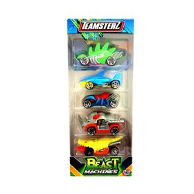 teamsterz-vehiculo-de-metal-7cm-beast-machines-pack-x5-990039864