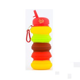 botella-footy-flexible-de-silicona-plegable-hamburguesa-roja-20386899