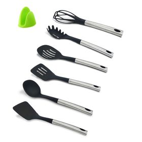 set-utensilios-cocina-nylon-mango-inoxidable-20339789