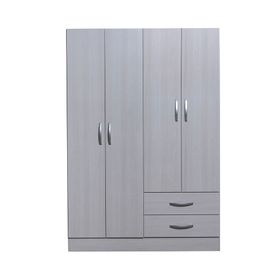 GENERICO Mueble Organizador de madera y puertas blancas