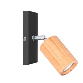 lampara-aplique-negro-1-luz-cilindro-madera-movil-pared-gu10-led-gioluce-21131369