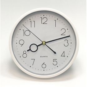 Reloj De Pared Blanco Mediano 22 Cm