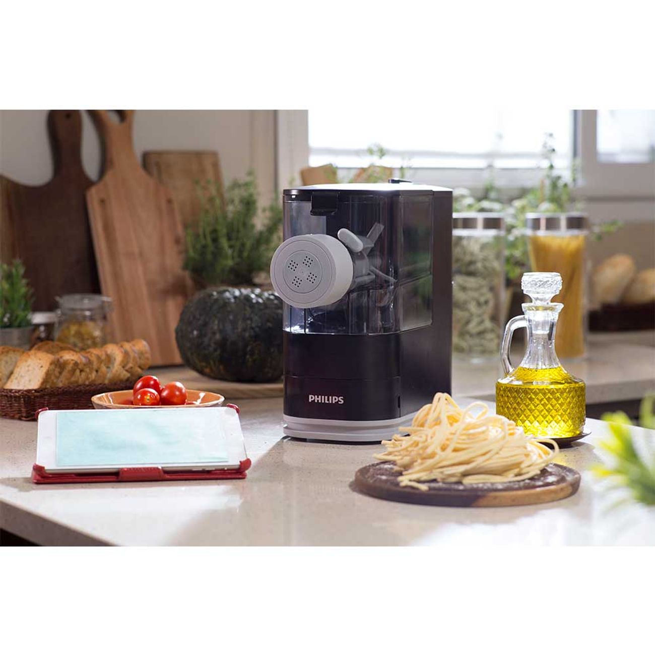 Máquina de Pastas Philips Pasta Maker Viva Collection HR2335/11 Negra