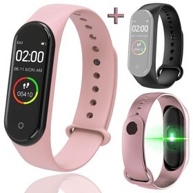 reloj-bluetooth-smartwatch-inteligente-m4-rosa-mas-correa-negra-app-android-e-ios-20301584