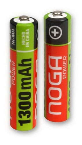 Pila Noga Recargable Np-aaam 1.3b Cilíndrica - Pack De 2 Unidades