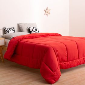 acolchado-oro-2-1-2-plazas-liso-rojo-50021643