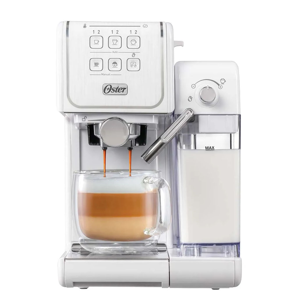 Cafetera Espresso Oster PrimaLatte Touch Blanca BVSTEM6801W