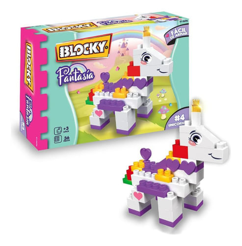Blocky Bloques Mini Unicornio Fantasía 01-0696