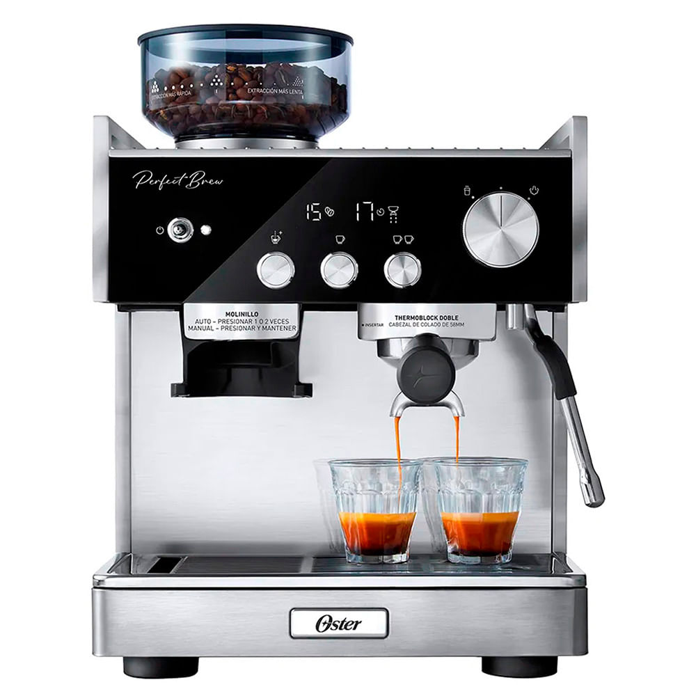 Cafetera Oster Espresso EM7400, Barista Perfect Brew Maxima
