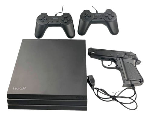 Consola Noga Dos Joystick Y Pistola Ng-fg01 8bit Color Negro