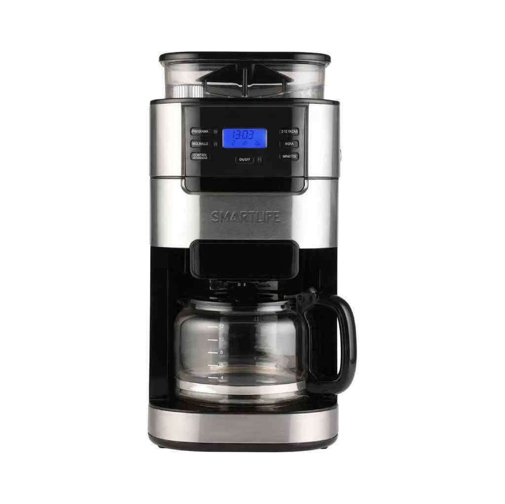 Cafetera de Filtro Digital con Molinillo Smartlife SL-CMDG1025
