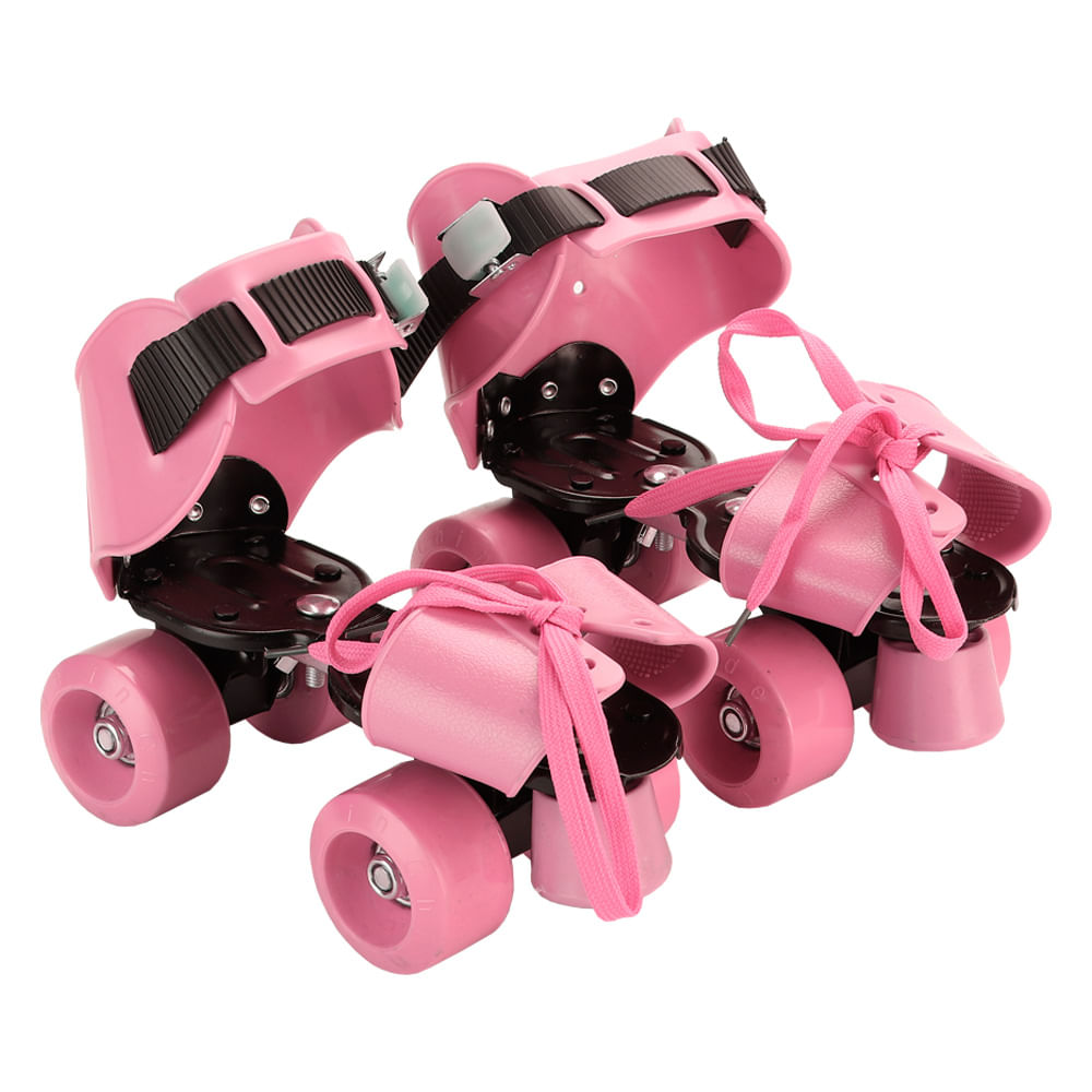 Patin Roller Extensible Gadnic 4 Ruedas Talle 28 al 41 Rosa