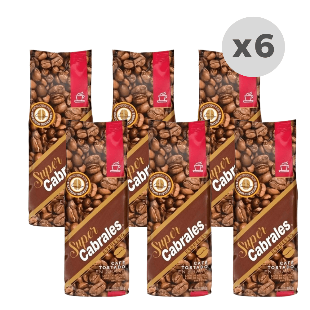 Café en Grano Cabrales Super 1kg x6