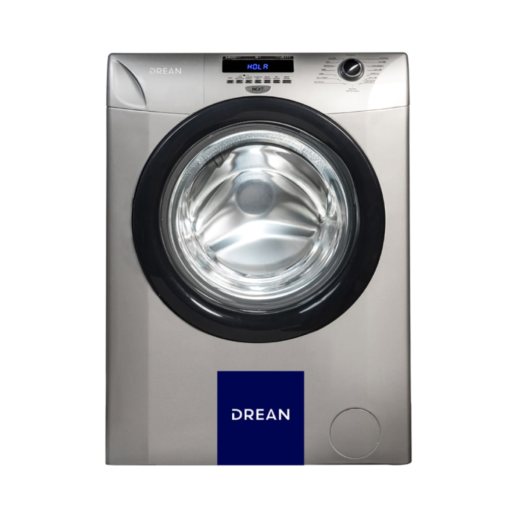 Lavarropas Carga Frontal Inverter 8 Kg Gris Drean NEXT 8.14 PG ECO