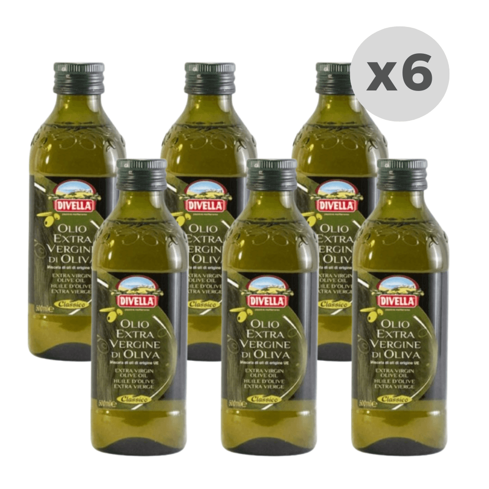 Aceite de Oliva Divella Clásico Italia 500ml x6