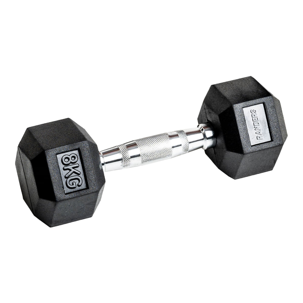 Mancuerna Hexagonal Engomada 8kg