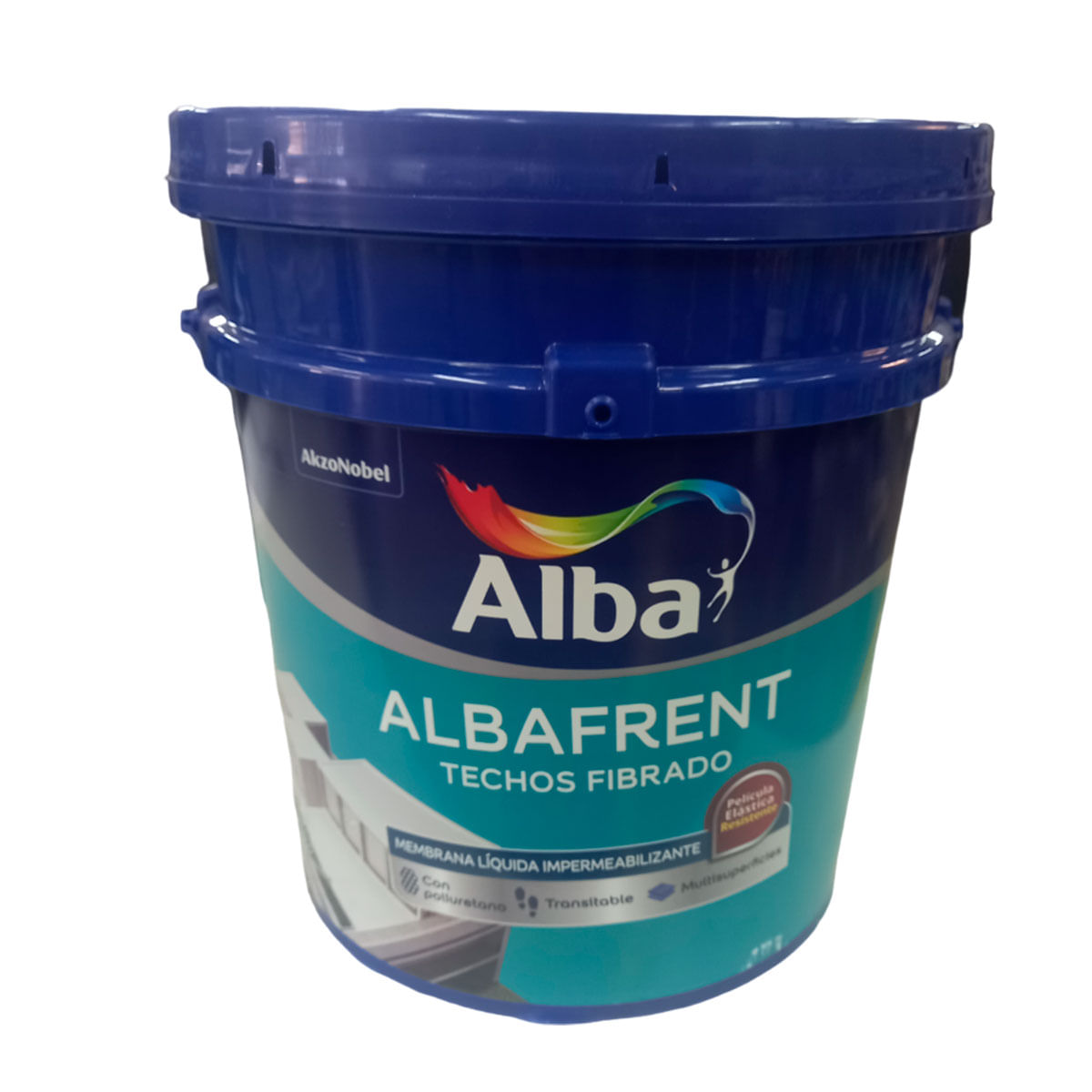 Membrana Liquida Albafrent Techos Fibrado Blanco 20kg - Rex