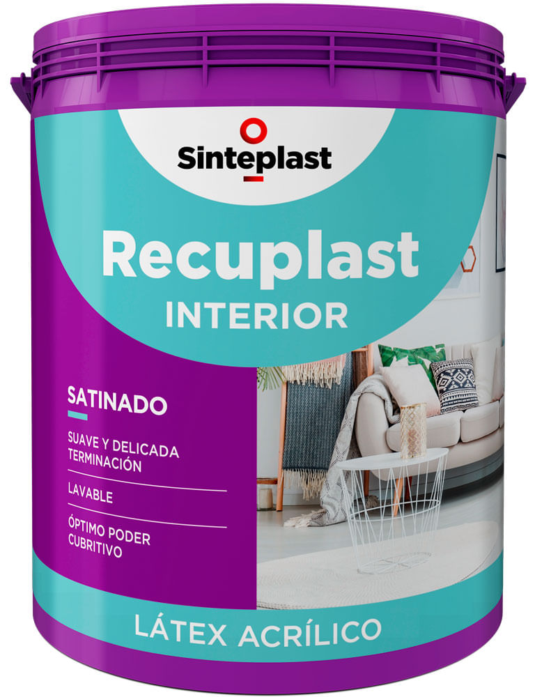Recuplast Latex Interior Satinado 10lts Sinteplast - Rex