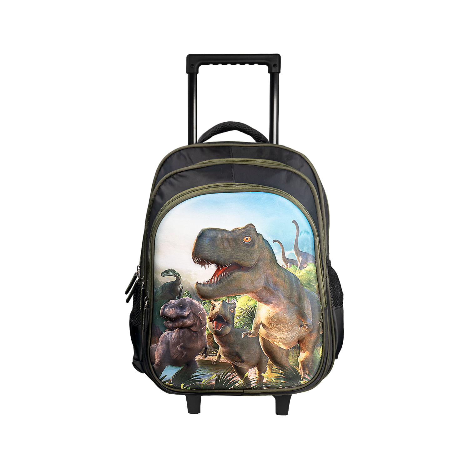 Mochila Escolar carrito con ruedas 15 pulgadas Modelo Dino Rex