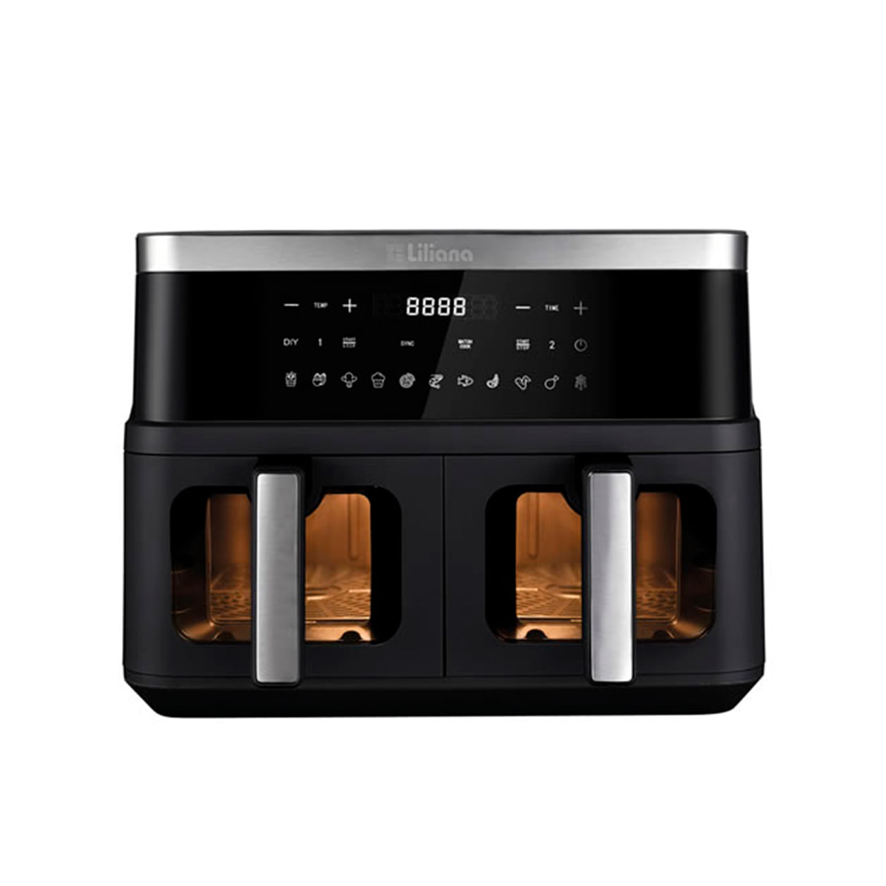 Freidora Eléctrica Liliana 2600w 9 Lt Dual Fryer Af990