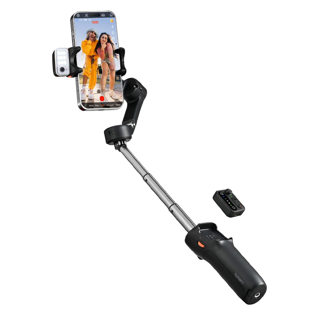 Estabilizador HOHEM iSteady V3 Tripode para celular con luz