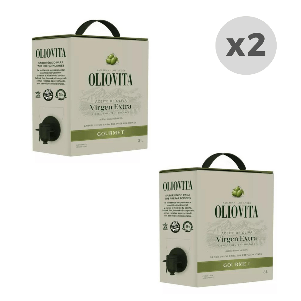 Aceite de Oliva Oliovita Bag in Box 3Lts x2