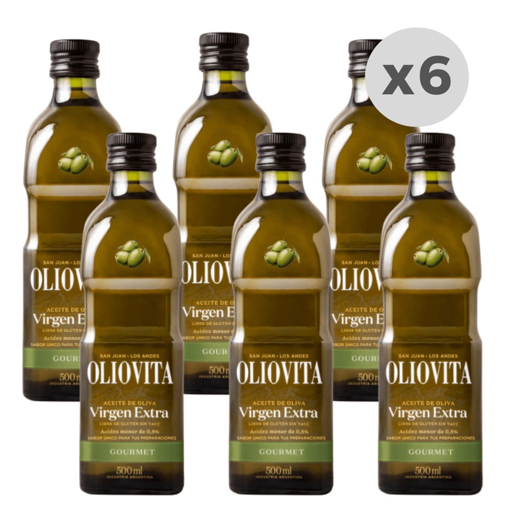 Aceite de Oliva Oliovita Gourmet Botella 500ml x6