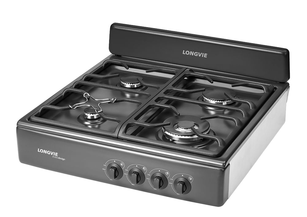 Anafe A Gas Longvie A16601G Grafito Encendido Una Mano