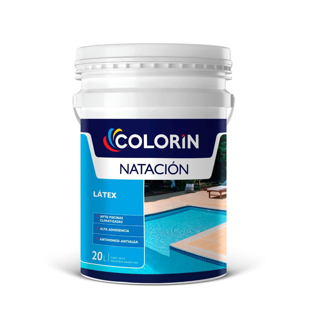 Pintura para piletas al agua Natación Colorin 20 Lts Azul