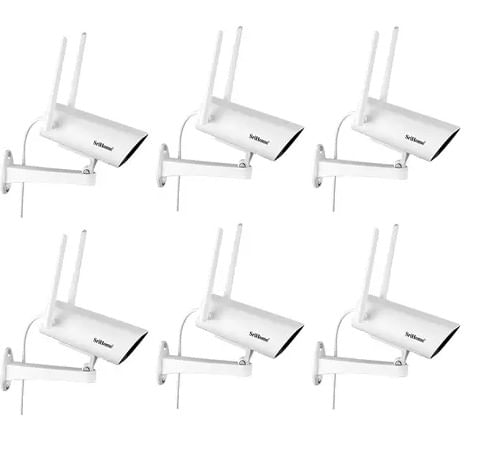 Kit x6 de Cámaras de Seguridad SriHome 4mp Alarma Visión Nocturna