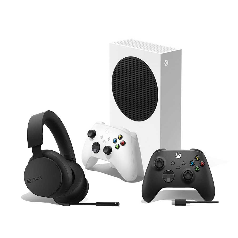 Combo Consola Xbox Series S + Auricular Bluetooth + Joystick Con Cable