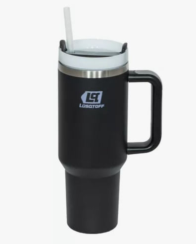 Vaso Termico Quencher 1,2lts Lusqtoff Vtl1.2-9n S/ Bpa Negro