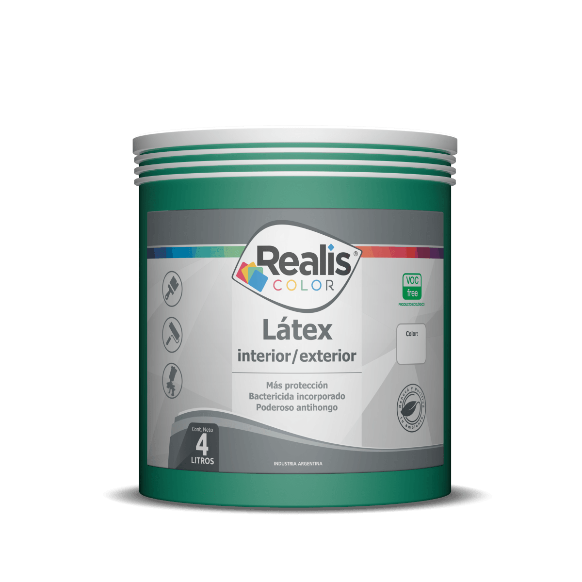 Latex interior exterior verde roma 1/2 L