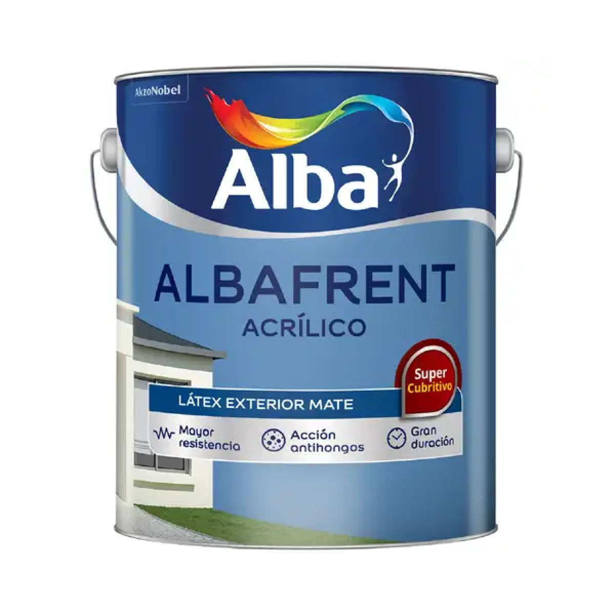Albafrent acrilico latex exterior blanco mate 1 L