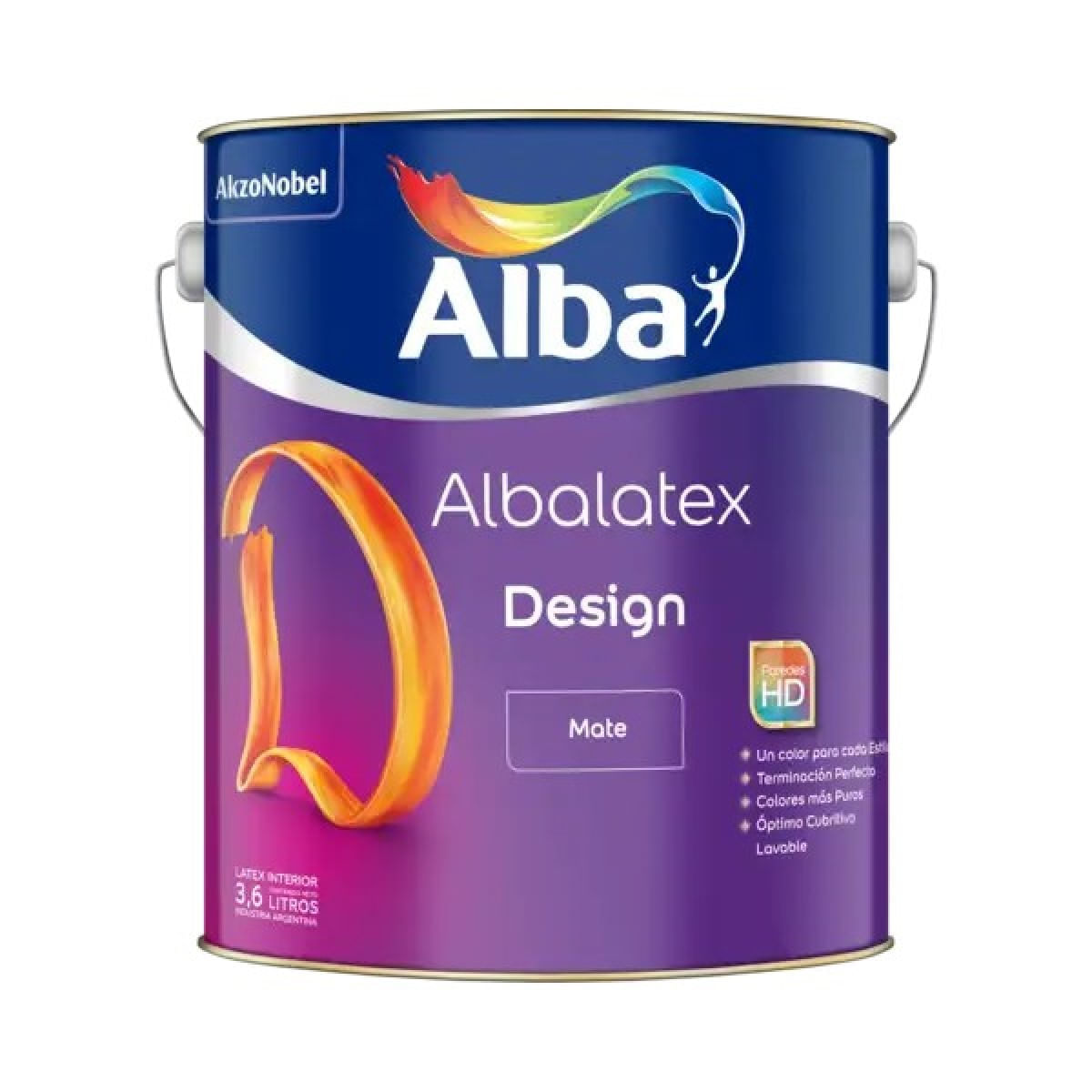Albalatex Design latex interior amarillo latino mate 1 L
