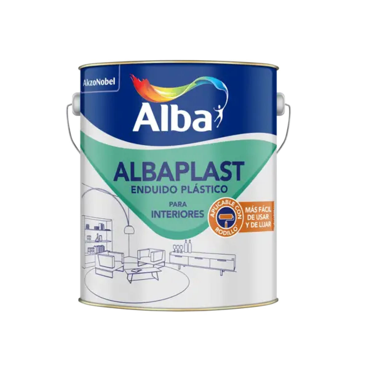 Albaplast enduido plastico para interiores 20 L