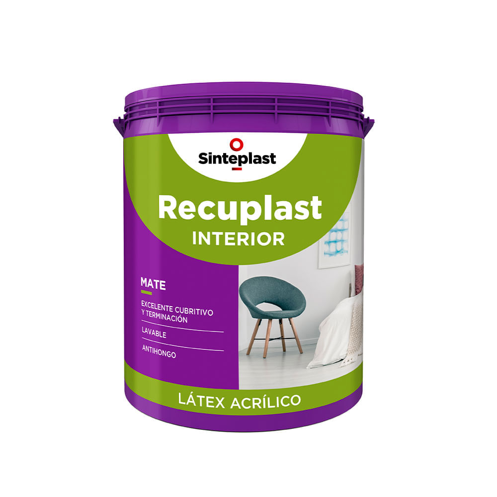 Recuplast latex interior blanco mate 10 l