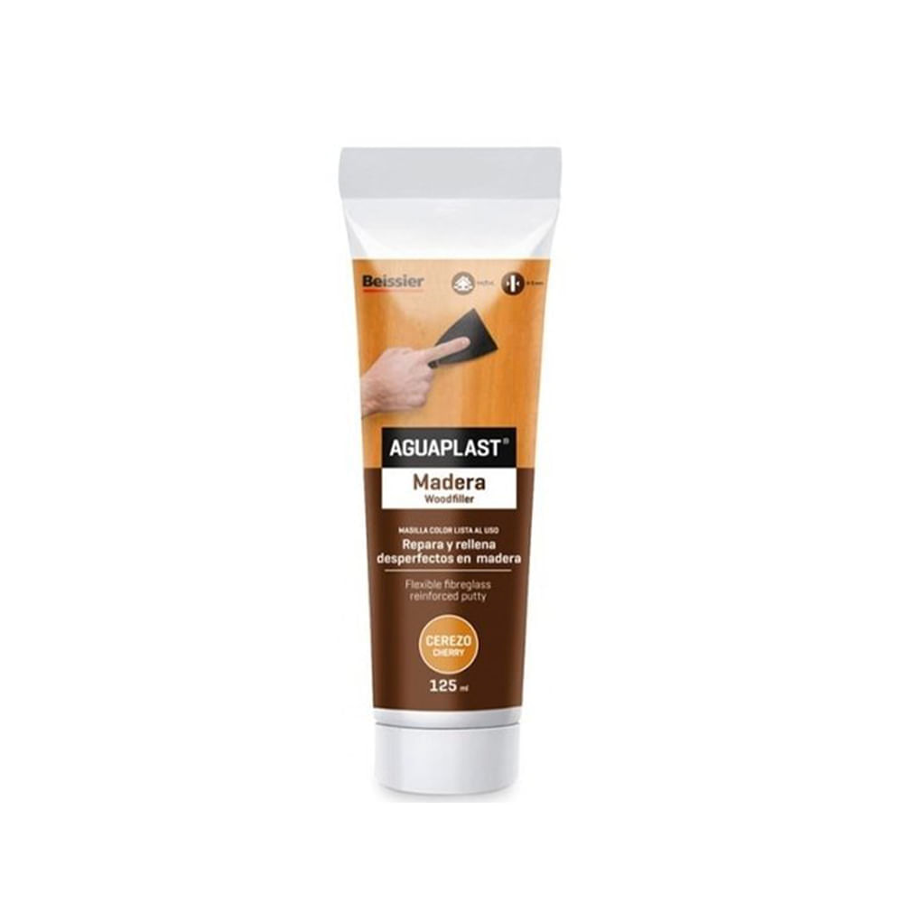 Aguaplast masilla para madera negro oscuro 125 ml