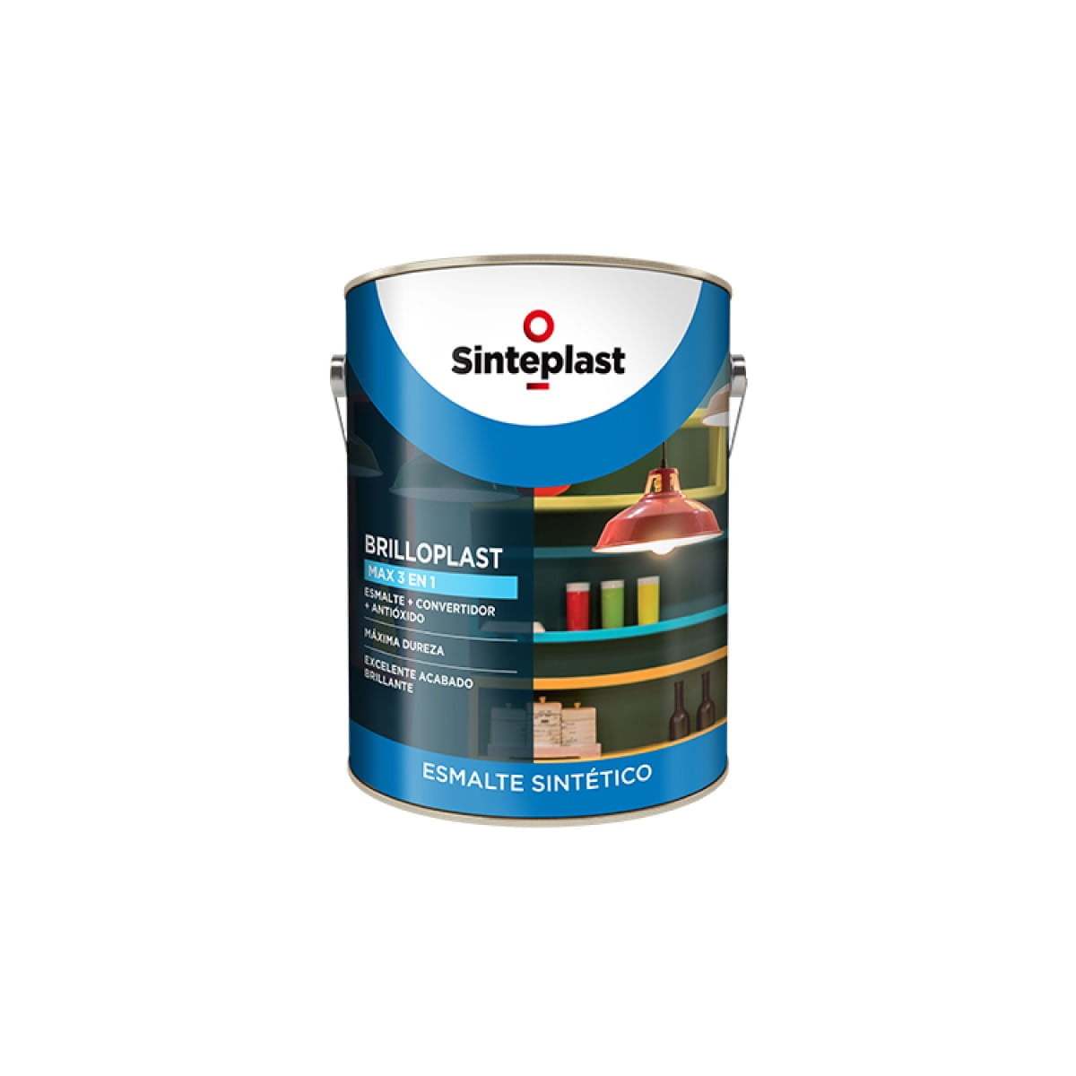 Brilloplast max esmalte sintetico 3 en 1 beige 4 L