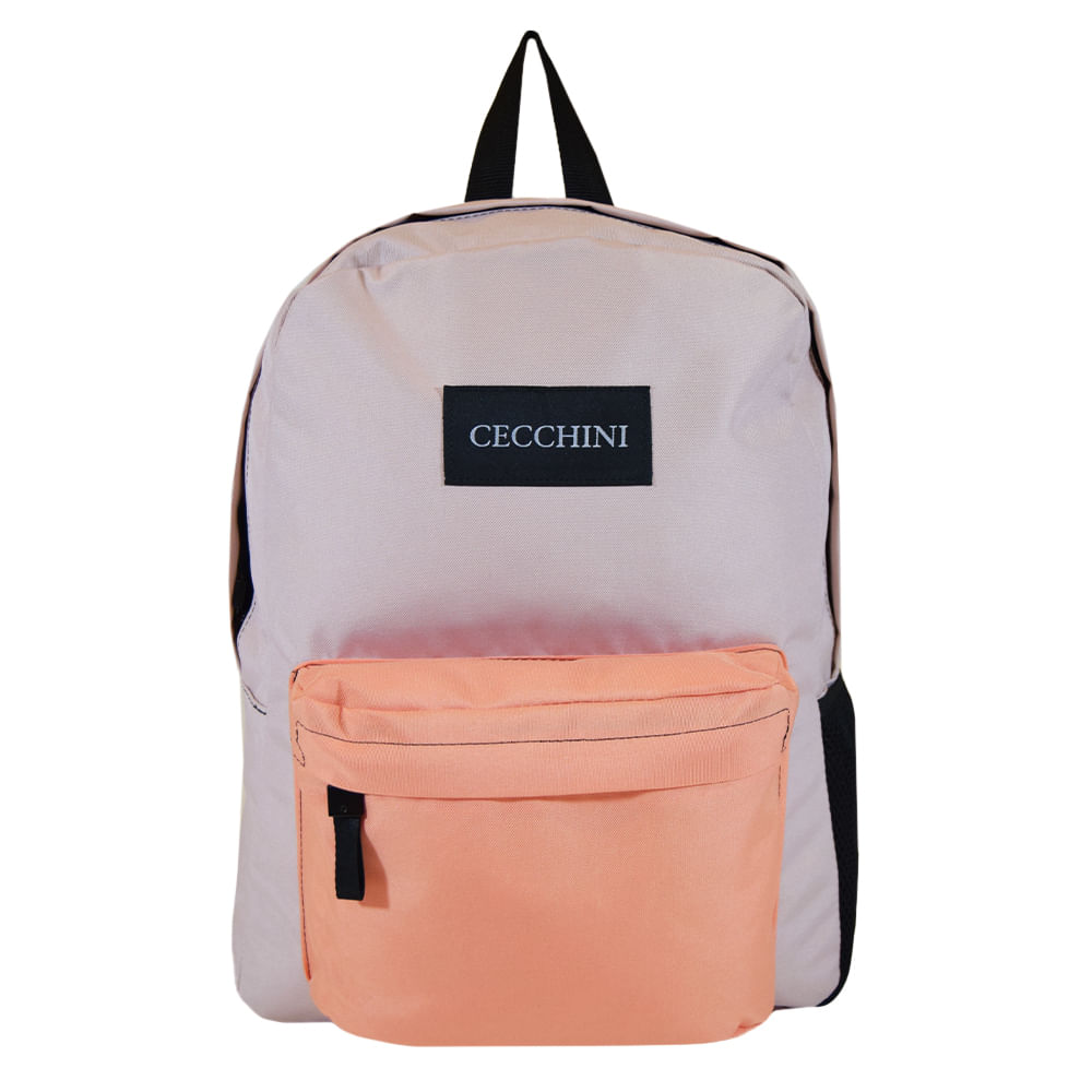 Mochila Cecchini 17Pulg Básica Con Bolsillo Escolar Amplia