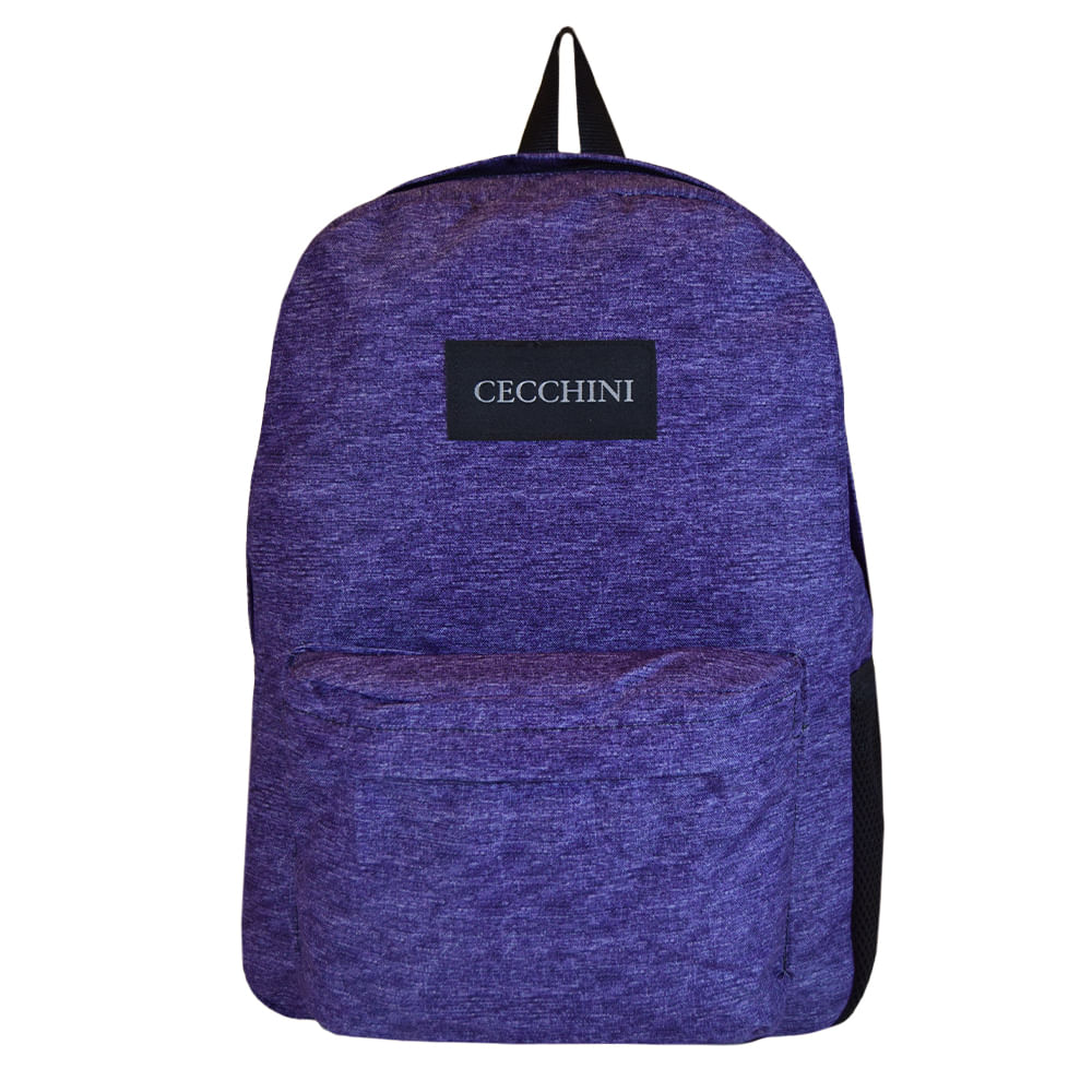 Mochila Cecchini 17Pulg Básica Con Bolsillo Escolar Amplia