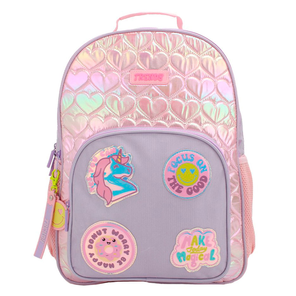 Mochila Trendy 17Pulg Dos Divisiones Escolar Primaria
